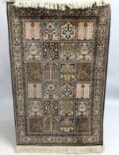 A silk pile carpet, 1270mm x 805mm