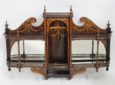 A good 19thC. Regency style mahogany wall etagere