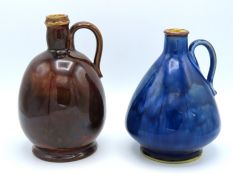 Two Royal Doulton stoneware flambe finish 4884 fla