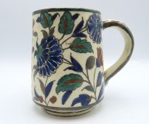 A c.1900 Iznik style tankard, possibly Palestinian
