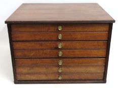A 19thC. mahogany three drawer collectors style ch