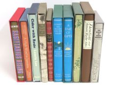 Ten various Folio Society books including Sagittar