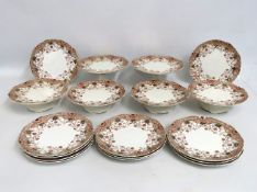An F. Winkle & Co. set of English china comprising