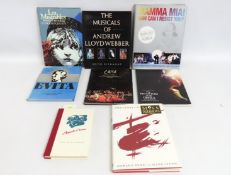 Eight books relating to musicals including Cats &