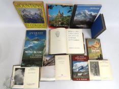 A selection of books relating to Everest & Mountai
