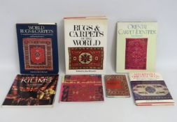 A selection of books relating to carpets & rugs of
