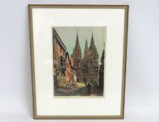 James Priddey (1916-1980), a framed print of Lichf