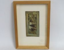 A framed watercolour titled 'Geevor Mine, dated 20