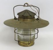 An early/mid 20thC. nautical lamp, 280mm drop x 30