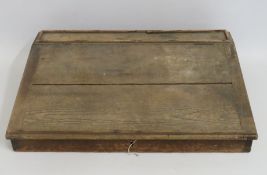 A pine desk top, possibly from church pulpit, some