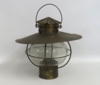 An early/mid 20thC. nautical lamp, 475mm drop x 43