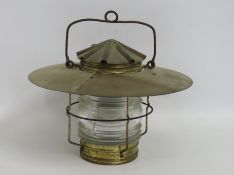 An early/mid 20thC. nautical lamp, 290mm drop x 31