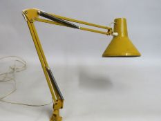 A Danish Anglepoise style work light