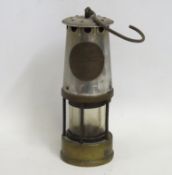 An Eccles miners lamp, 335mm drop