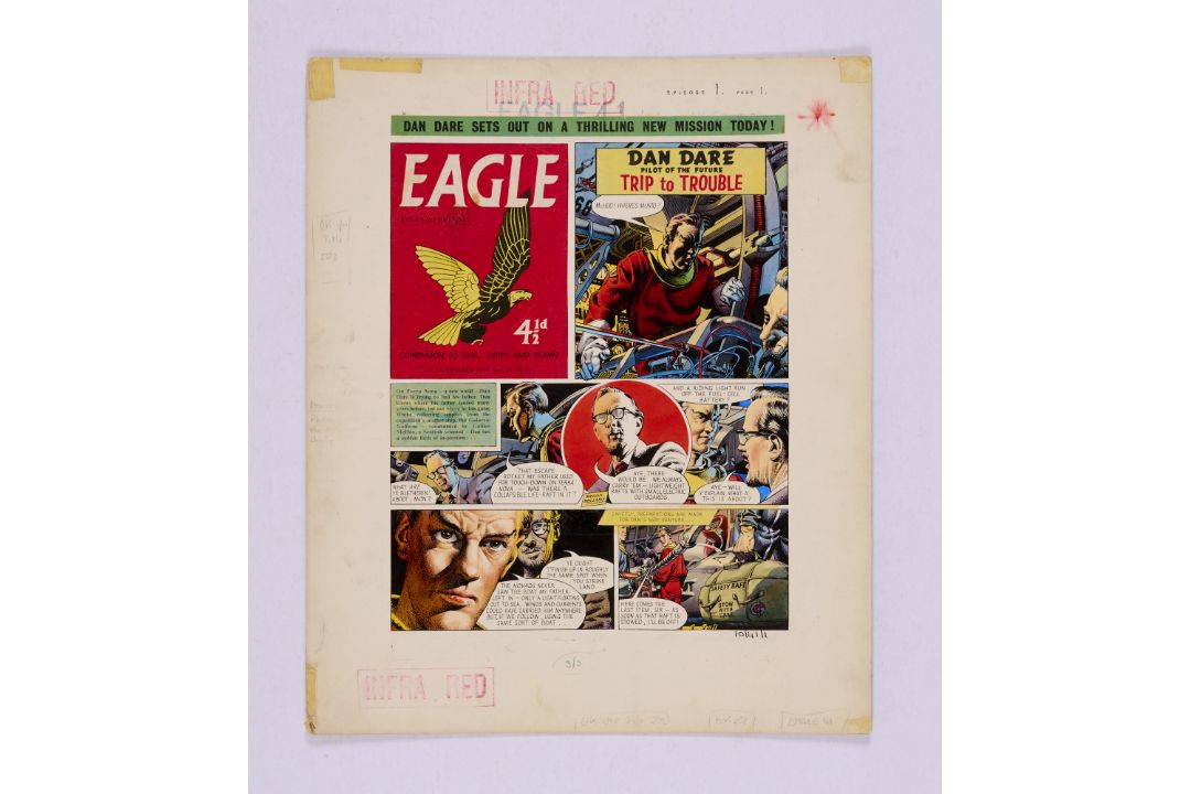 Dan Dare/Eagle original artwork (1959) painted and signed by Frank Bellamy for The Eagle Vol. 10