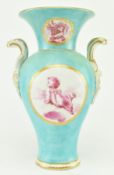 CIRCA 1775 - 1780 DERBY PORCELAIN VASE WITH PUCE DETAIL