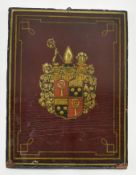 BELIEVED ITALIAN 19TH CENTURY HAND PAINTED WOODEN PANEL