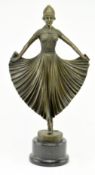 AFTER DEMETRE CHIPARUS - ART DECO BRONZE SCULPTURE