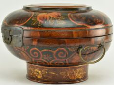 CHINESE REPUBLIC EARLY 20TH CENTURY WOODEN WEDDING BASKET