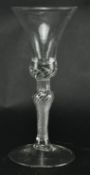 18TH CENTURY GEORGE III AIR TWIST STEM WINE DRINKING GLASS