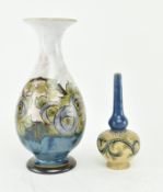 ELIZA SIMMANCE X ROYAL DOULTON LAMBETH STONEWARE VASES