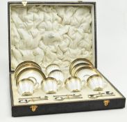 CIRCA 1920S ROYAL DOULTON BONE CHINA COFFEE SET IN CASE