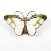 1970S NORWEGIAN HROAR PRYDZ STERLING SILVER BUTTERFLY BROOCH