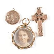 CELTIC CROSS LOCKET & FOB