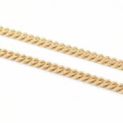 ITALIAN 18CT GOLD CURB LINK CHAIN NECKLACE
