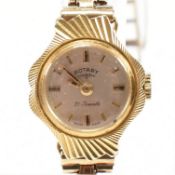 HALLMARKED 9CT GOLD ROTARY DRESS WATCH