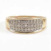 HALLMARKED 9CT GOLD & DIAMOND RING
