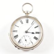 SILVER HALLMARKED ALPINE LEVER OPEN FACE POCKET WATCH