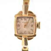9CT GOLD HALLMARKED LADIES DRESS COCKTAIL WRISTWATCH