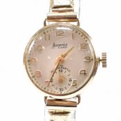 HALLMARKED 9CT GOLD ACCURIST LADIES WRISTWATCH