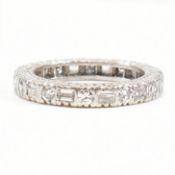 18CT WHITE GOLD & DIAMOND FULL ETERNITY RING