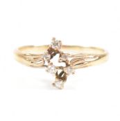 9CT GOLD & DIAMOND CLUSTER RING