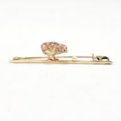 15CT GOLD TRI-COLOUR CHICK BROOCH PIN