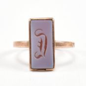 1930S 9CT GOLD INTAGLIO RING