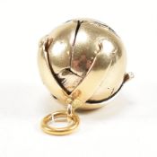HALLMARKED SILVER GILT MASONIC BALL CHARM