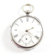 19TH CENTURY JOHN BELL SILVER HALLMARKED POCKET WATCH