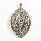19TH CENTURY CUT STEEL NECKLACE PENDANT
