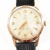 TUDOR ROYAL ROLEX 1950S MID CENTURY 9CT GOLD WRISTWATCH