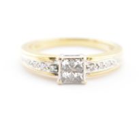 18CT GOLD & DIAMOND RING