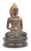EARLY 20TH CENTURY THAI BRONZE BUDDHA FIGURE