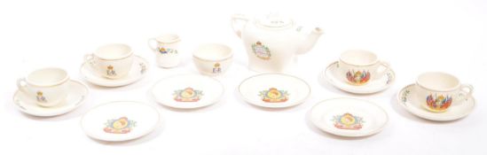 MID 20TH CENTURY CORONA ROYAL COMMEMORATIVE CHILD'S TEA SET