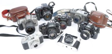 LARGE COLLECTION OF 35MM SLR CAMERAS