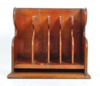 EARLY 20TH CENTURY MAHOGANY WOOD DESK LETTER RACK