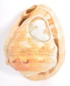 EARLY 20TH CENTURY CARVED CAMEO SEA SHELL