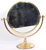 MID CENTURY 1950S BRASS VANITY DRESSING TABLE MIRROR