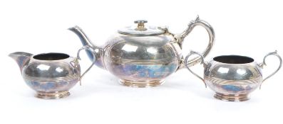SILVER PLATE EP BM TEA SET BY WALKER & HALL OF SHEFFIELD